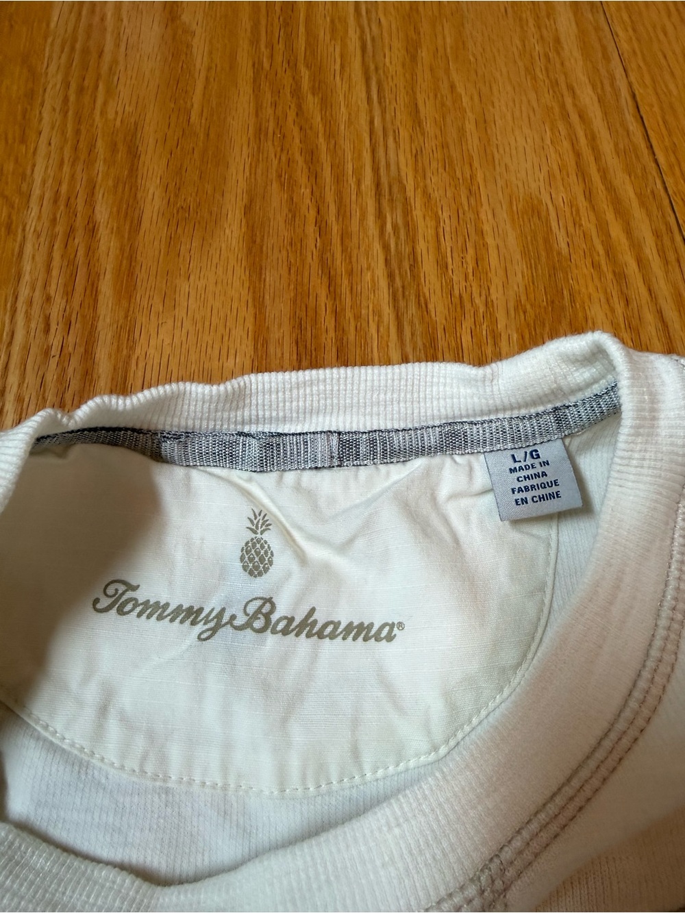 Tommy Bahama Cream Bucknell Logo Short Sleeve Tee - Picture 3 of 4